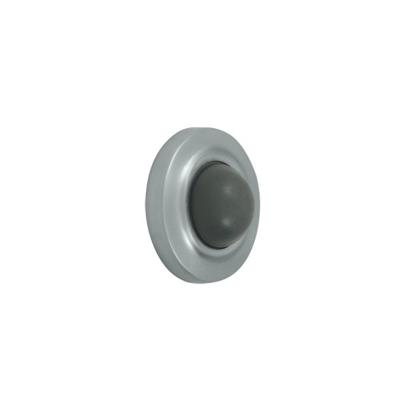 WBC238U26D Convex Flush Bumper Door Stop Brushed Chrome, 10PK